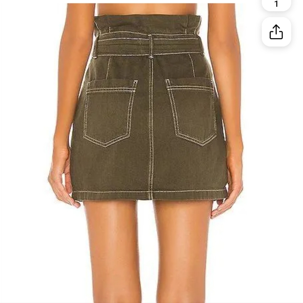 Free People Splendor In The Grass Paperbag Skirt - Picture 5 of 13